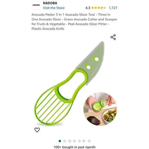 3 Pack - 3 In 1 Avocado Slicer, Avocado Scooper, Avocado Cutter - Picture 8 of 10